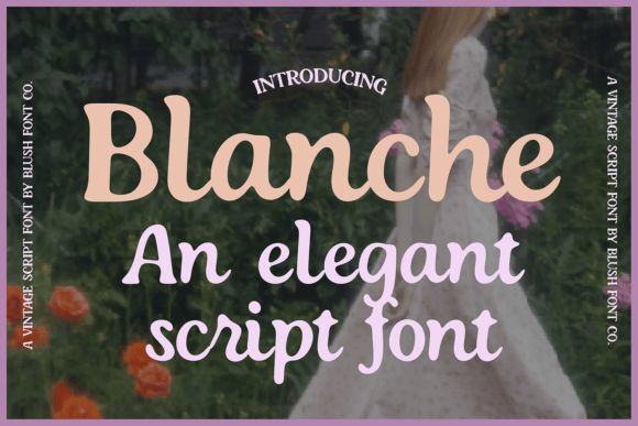 Blanche Script: A Timeless Calligraphy Font for Elegant Design