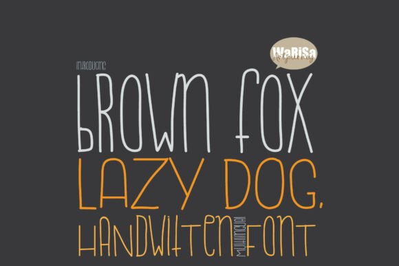Brown Fox Lazy Dog: The Single Line Sketch Font for Modern Crafters