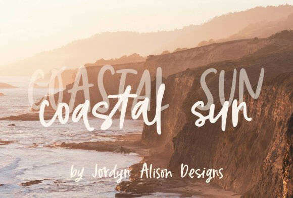 Coastal Sun: The Relaxed Handwritten Font for Warm, Inviting Designs
