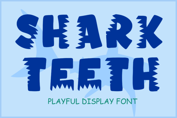 Dive Into Design with Shark Teeth Font