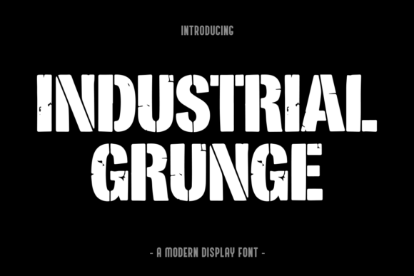 Forged in Steel: The Raw Power of Industrial Grunge Typography