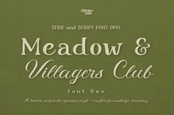 Meadow & Villager Club: A Font Duo with Soul