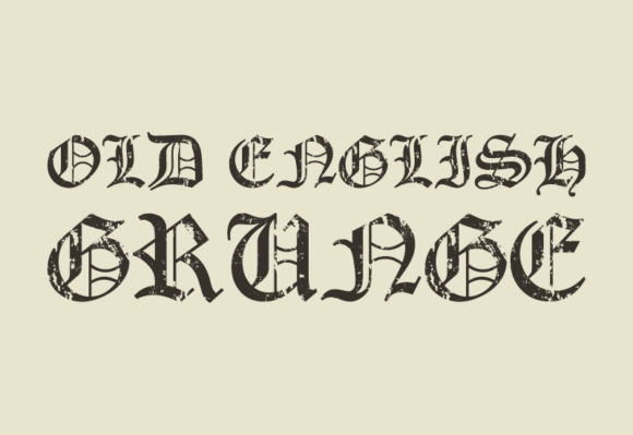 Old English Grunge: Unleash Raw Character