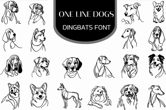 One Line Dogs: A Fresh Take on Canine Typography