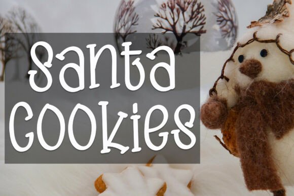 Santa Cookies: A Hand-Touched Font for Creative Projects