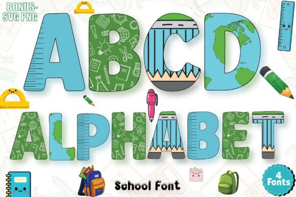 School Doodle: Bringing Handwritten Charm to Your Creative Projects