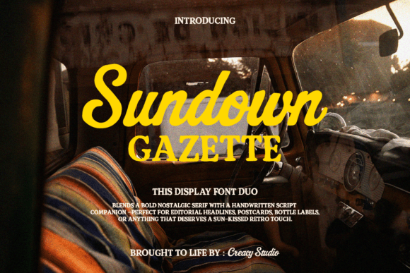 Sundown Gazette Duo: The Warmth of Handwritten Nostalgia